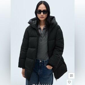 Mango quilted jacket parka